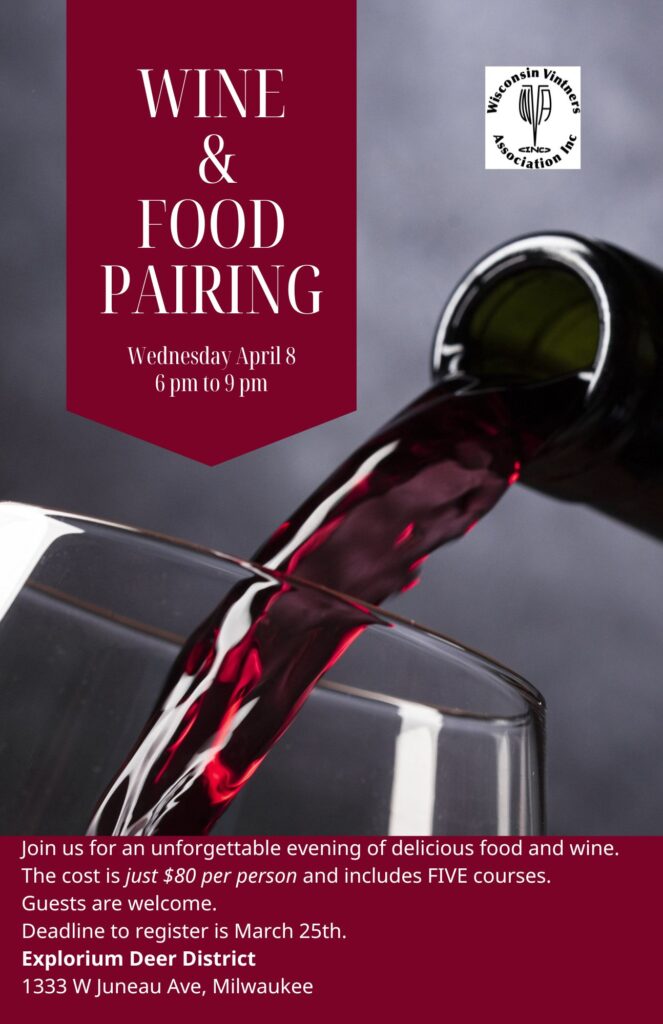 WVA Wine and Food Pairing Event